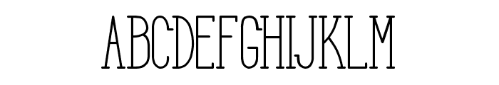 HBM Serenity Serif Title Font LOWERCASE
