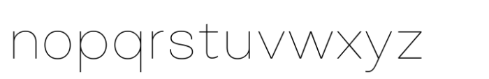 HD Canton Thin Font LOWERCASE
