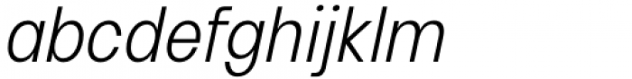 HD Colton Condensed Light Italic Font LOWERCASE