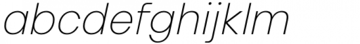 HD Colton Extralight Italic Font LOWERCASE