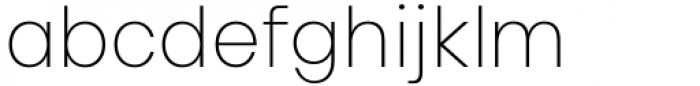 HD Colton Extralight Font LOWERCASE