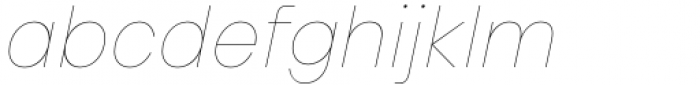 HD Colton Thin Italic Font LOWERCASE