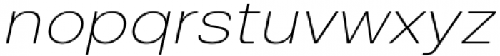 HD Colton Wide Extralight Italic Font LOWERCASE