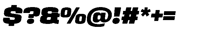 HD Corbit Black Italic Font OTHER CHARS