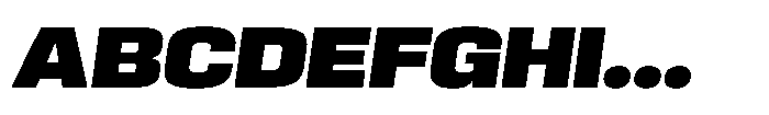HD Corbit Black Italic Font UPPERCASE