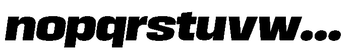 HD Corbit Black Italic Font LOWERCASE