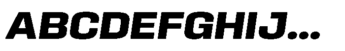 HD Corbit Bold Italic Font UPPERCASE