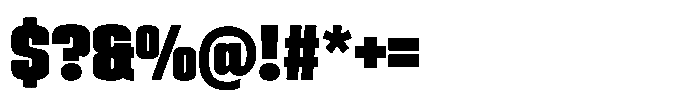 HD Corbit Compressed Black Font OTHER CHARS