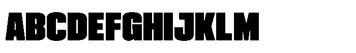 HD Corbit Compressed Black Font UPPERCASE