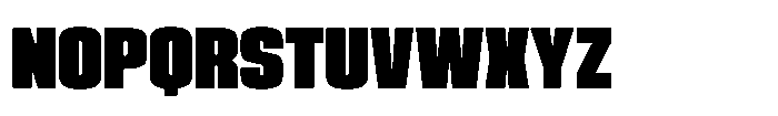 HD Corbit Compressed Black Font UPPERCASE