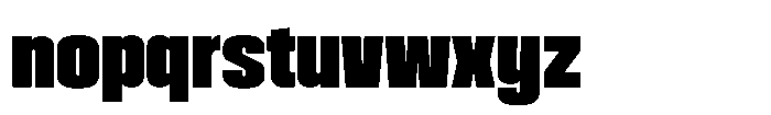 HD Corbit Compressed Black Font LOWERCASE