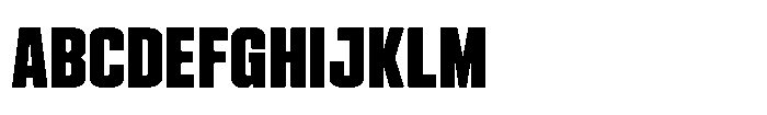 HD Corbit Compressed Bold Font UPPERCASE