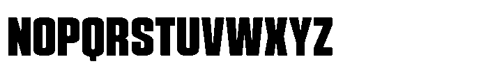 HD Corbit Compressed Bold Font UPPERCASE