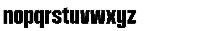 HD Corbit Compressed Bold Font LOWERCASE