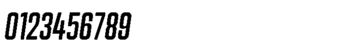 HD Corbit Compressed Italic Font OTHER CHARS