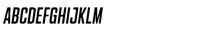HD Corbit Compressed Italic Font UPPERCASE