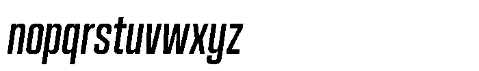 HD Corbit Compressed Italic Font LOWERCASE