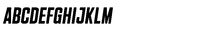 HD Corbit Compressed Medium Italic Font UPPERCASE