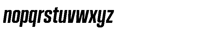 HD Corbit Compressed Medium Italic Font LOWERCASE