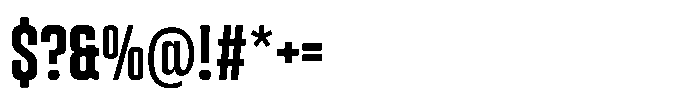HD Corbit Compressed Medium Font OTHER CHARS