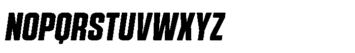 HD Corbit Compressed Semi Bold Italic Font UPPERCASE