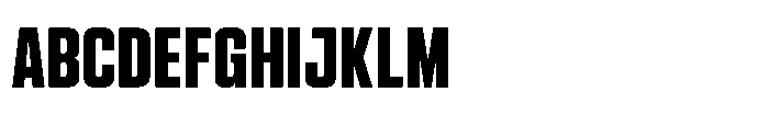 HD Corbit Compressed Semi Bold Font UPPERCASE