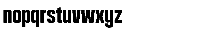 HD Corbit Compressed Semi Bold Font LOWERCASE
