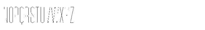 HD Corbit Compressed Thin Font UPPERCASE