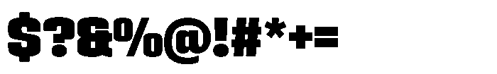 HD Corbit Condensed Black Font OTHER CHARS