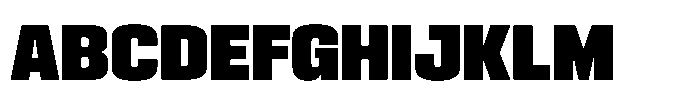 HD Corbit Condensed Black Font UPPERCASE