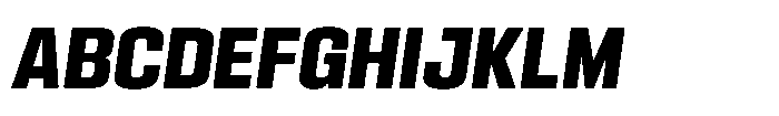 HD Corbit Condensed Bold Italic Font UPPERCASE