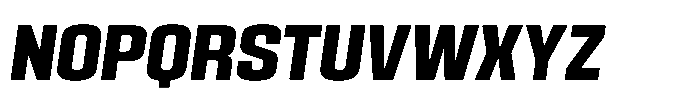 HD Corbit Condensed Bold Italic Font UPPERCASE