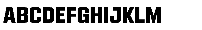 HD Corbit Condensed Bold Font UPPERCASE