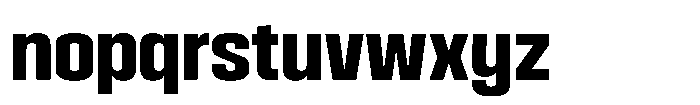 HD Corbit Condensed Bold Font LOWERCASE