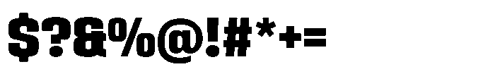 HD Corbit Condensed Extra Bold Font OTHER CHARS