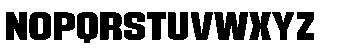 HD Corbit Condensed Extra Bold Font UPPERCASE