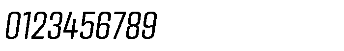 HD Corbit Condensed Light Italic Font OTHER CHARS