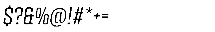 HD Corbit Condensed Light Italic Font OTHER CHARS