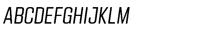 HD Corbit Condensed Light Italic Font UPPERCASE