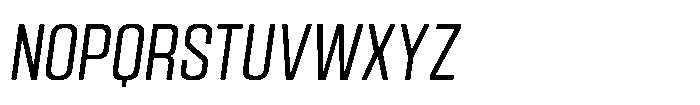 HD Corbit Condensed Light Italic Font UPPERCASE