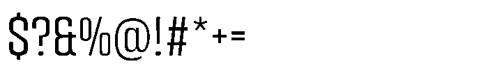 HD Corbit Condensed Light Font OTHER CHARS