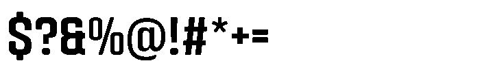 HD Corbit Condensed Medium Font OTHER CHARS