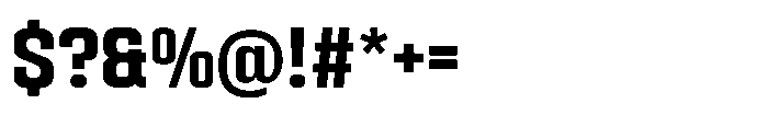HD Corbit Condensed Semi Bold Font OTHER CHARS