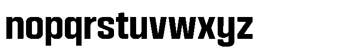 HD Corbit Condensed Semi Bold Font LOWERCASE