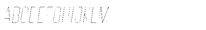 HD Corbit Condensed Thin Italic Font UPPERCASE