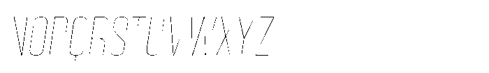 HD Corbit Condensed Thin Italic Font UPPERCASE