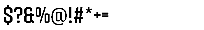 HD Corbit Condensed Font OTHER CHARS