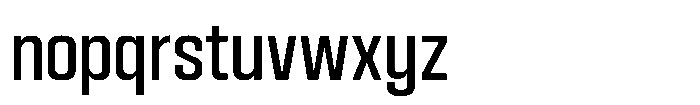 HD Corbit Condensed Font LOWERCASE