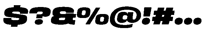 HD Corbit Expanded Black Italic Font OTHER CHARS