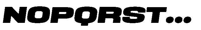 HD Corbit Expanded Black Italic Font UPPERCASE